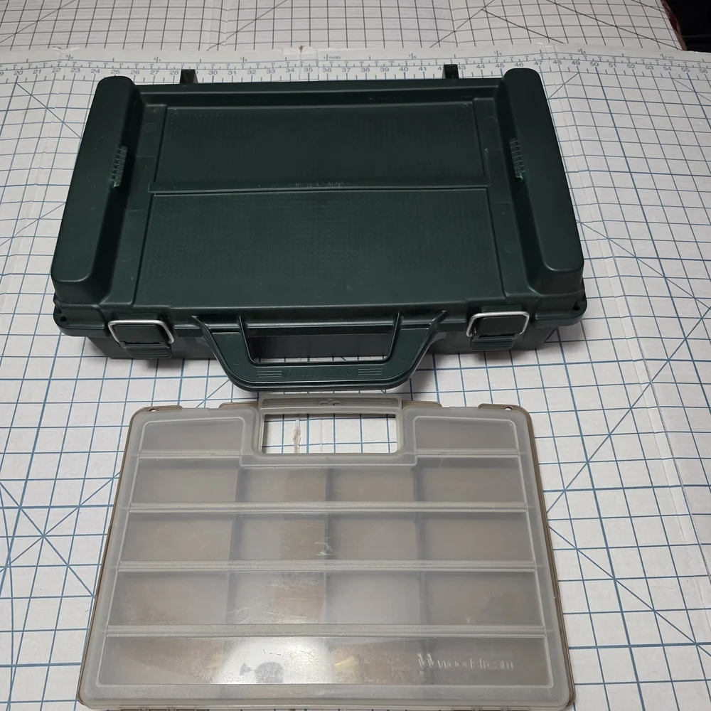 Woodstream Tackle Locker, Green Storage Organizer w/Small Detachable Tackle Box